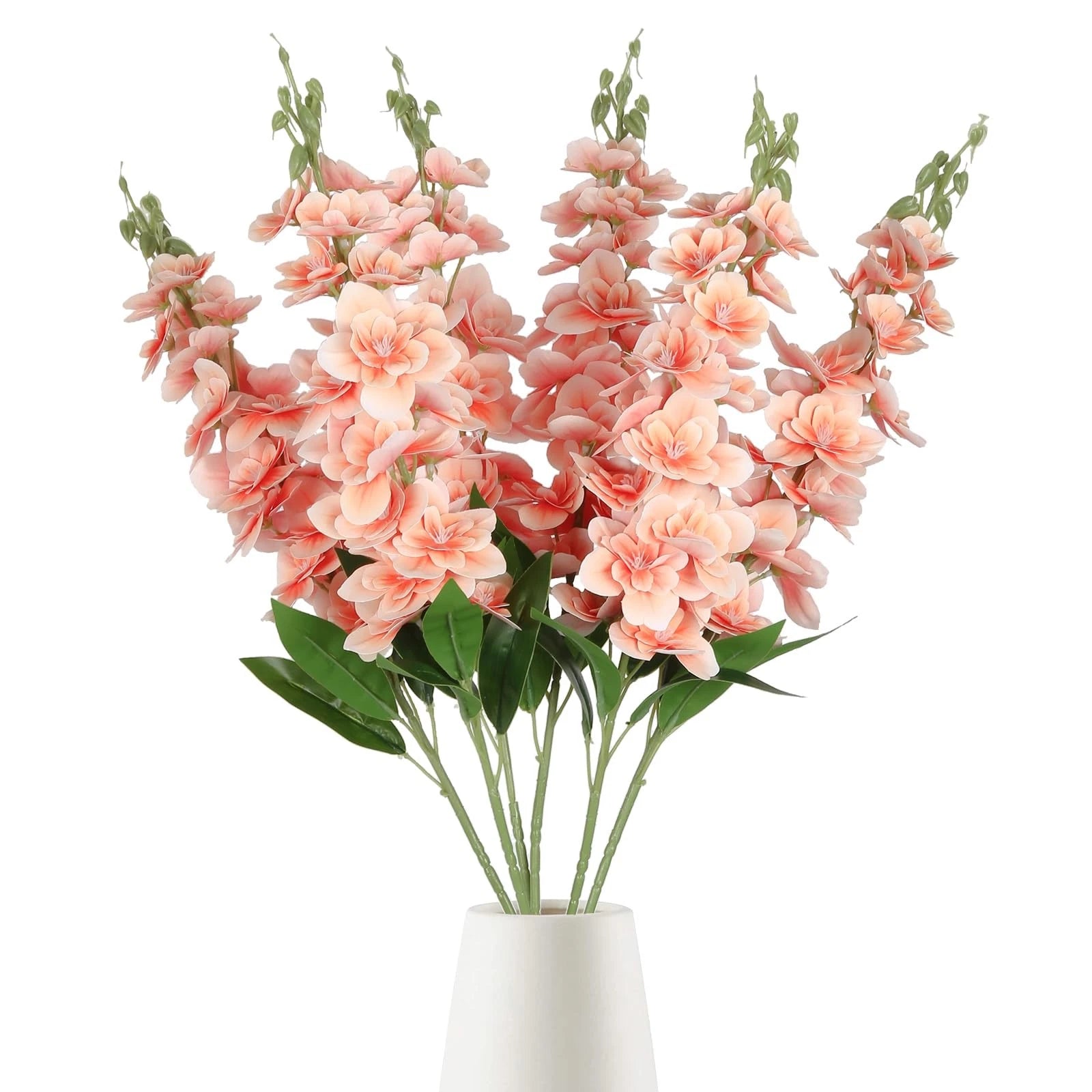 Delphinium Artificial Flowers,6PCS Artificial Snapdragon Flowers 33" Silk Lar...